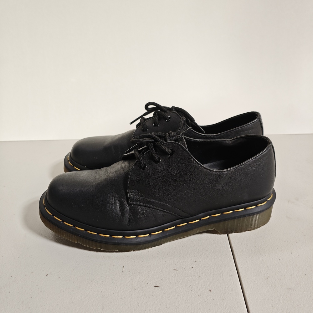 Dr. Martens Shoes Womens Size 7 Black Leather Lace Up Oxford Work Casual EU 38